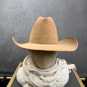 Resistol Stagecoach Lariat Tanark Cowboy Hat Mens Size 7 1/8 Western